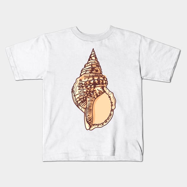 Seashell #4 Kids T-Shirt by SWON Design